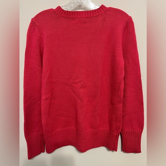 Orvis Women’s Knit Pink Sweater w/Button Detail on Shoulders, 60% Cotton; Size S - Picture 2 of 6